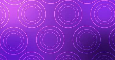 2D simple circle ellipse, and ring elements moving on a corporate gradient .. Stock Illustration
