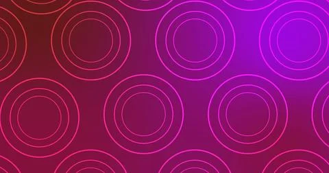 2D simple circle ellipse, and ring elements moving on a corporate gradient .. 스톡 일러스트