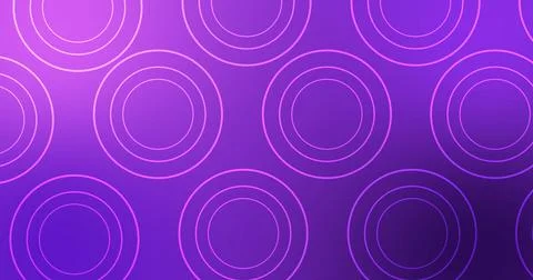 2D simple circle ellipse, and ring elements moving on a corporate gradient .. Illustrazione stock