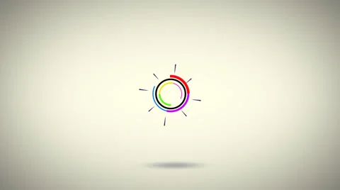 After Effects: 2D Simple Corporate Colorfull Rainbow Flat Logo Animation  Sting #54288853