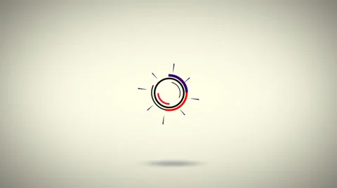 2D Simple  Corporate Particles Flat Logo Animation Intro Stock After Effects