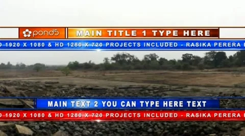 2D Simple Lower Third Stock After Effects