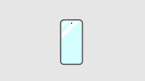 2D Smartphone Vibrating Ringing 4K Loop Transparent Alpha Vídeos de archivo 337816980