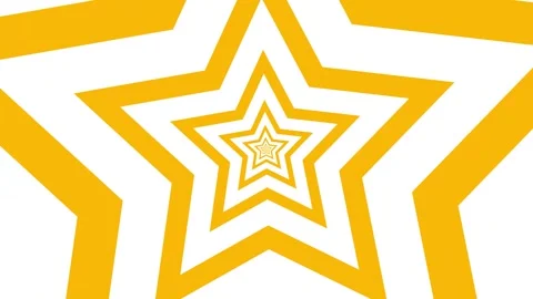 2d star cartoon loop infinity background animated small star growing bigger.. Video stock 311458527