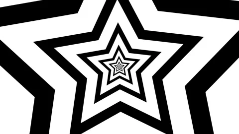 2d star cartoon loop infinity background animated small star growing bigger.. Stock Footage 311458530