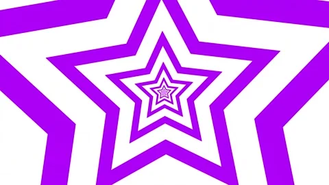 2d star cartoon loop infinity background animated small star growing bigger.. Stock Footage 311458671