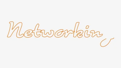 2D Stroke Animation Networking White Background Stock Footage 317553161