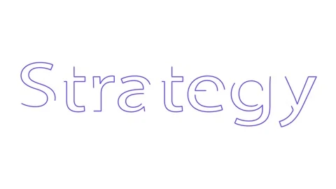 2D Stroke Animation Strategy White Background Stock Footage 317553167
