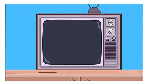 2d television Illustrazione stock
