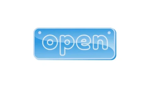 2d text animation open writing. suitable for business Stock Footage 162509973