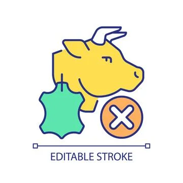 2D thin linear colorful environmental protection icon Stock Illustration