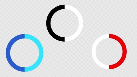 2D Transparent Loading Bar Animation – White, Blue &amp; Green Stock Footage 321251826