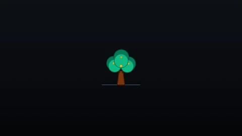 2D Tree Stock Footage 339532824