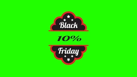 2d vector animated banner black friday. Black Friday discount animation. 10% 20% Stock-Footage 116602031
