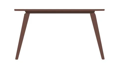 2d vector art of a table Stockillustratie