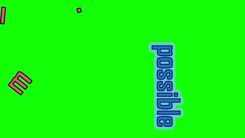 2D Vertical animation from the impossible to the possible. Destroy the first two Stock Footage 138610718