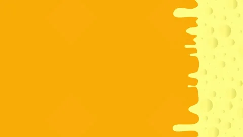 2D vertical loop animation of melted cheese on an orange background 動画素材 138176138