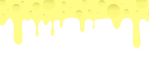 2D vertical loop animation of melted cheese on an orange background Stock-Footage 140035379