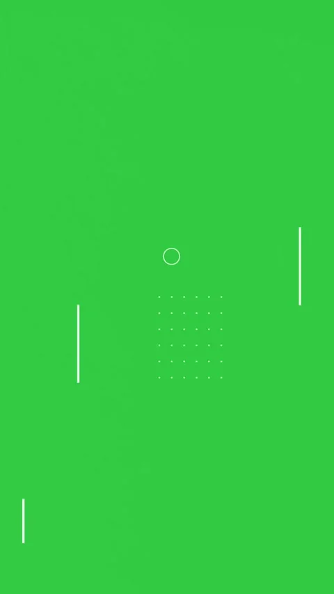 2d vertical motion graphic dotted lines and circles on green screen effect Video stock 299536902