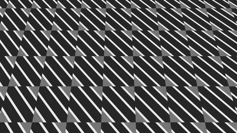 2D video of graphic pattern in B&amp;W that tilts and moves, 4K 16: 9 format Stock Footage 113038567
