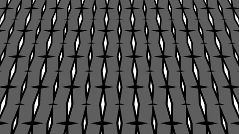 2D video of graphic pattern in B&amp;W that tilts and moves, 4K 16: 9 format Stock-Footage 113038887