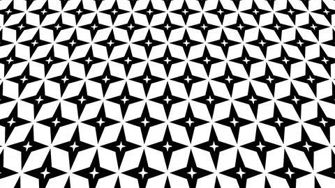 2D video of graphic pattern in B&amp;W that tilts and moves, 4K 16: 9 format 스톡 동영상 115951921