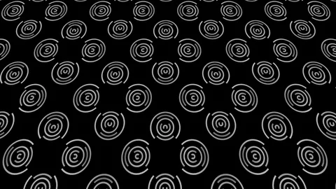 2D video of graphic pattern in B&amp;W that tilts and moves, 4K 16: 9 format Video stock 119034571