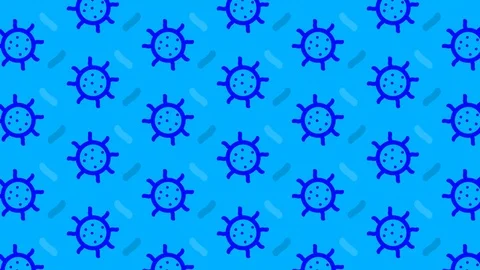 2D Virus Germ loop Stockbeeldmateriaal 126905113