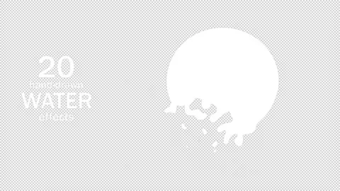 2D water cartoon animation. Stock Footage 147607393