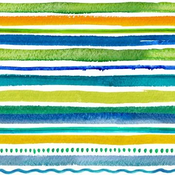 2d watercolor seamless pattern. Stock Illustration