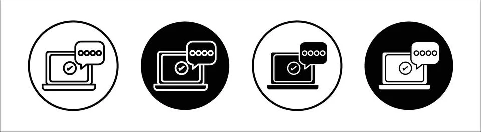 2FA Multifactor verification flat line icon set. 2FA Multifactor verificati.. Illustration