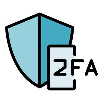 2fa shield icon vector flat Stock Illustration