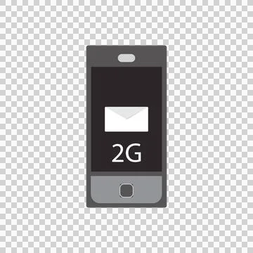 2G high speed communication technology concept, Mobile communication Stock Illustration