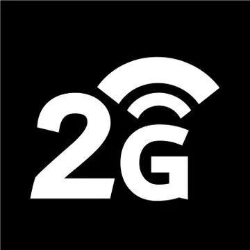 2G Wireless Wifi icon 스톡 일러스트