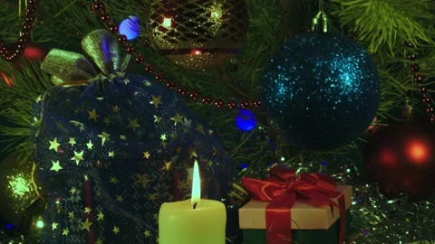 2Gifts under the Christmas tree. Vidéo 167836634