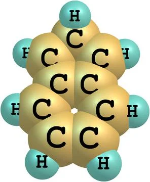 2H-indene molecular structure on white background Stock Illustration