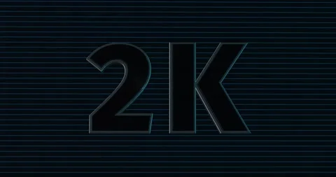 2K, 2000. 3D Promotion Intro. Text Logo Stock Footage 139808985