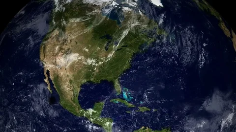 2K - 2024 Solar Eclipse travelling across the USA 動画素材 77029890