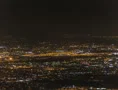 2K 24p -  Phoenix Sky Harbor airport by night overview from mountain top Web Footage