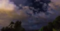2K 30p Night clouds with subtle lightning flashes in time lapse Web Footage