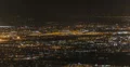2K 30p -  Phoenix Sky Harbor airport by night overview from mountain top Web Footage