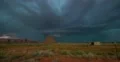 2K 30p Wide - v2 Lightning storm over Monument Valley, AZ Web Footage