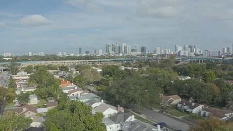 2k 60FPS S-LOG From Downtown to the Hood Anywhere USA Miami FL Stock Footage 106728037