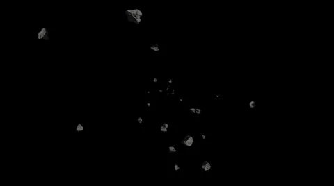 2K Asteroids Field 2 NTSC Video stock 26146551