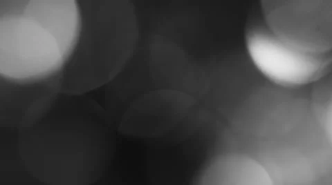 2K Black White Bokeh Circular Motion 3 Video stock 49035581