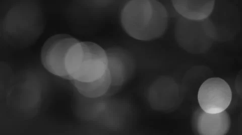 2K Black White Bokeh Circular Motion 8 Video stock 49037679