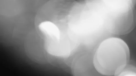 2K Black  White Bokeh Horizont Circular Motion 5 Video stock 49037846