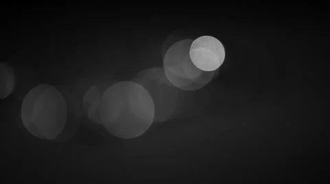 2K Black White Bokeh Horizontal Motion 2 Video stock 49035451