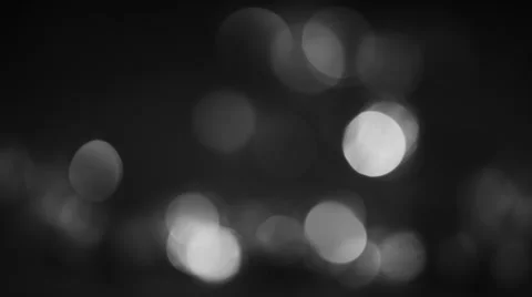 2K Black White Bokeh Horizontal Motion 1 Stock Footage 49035473