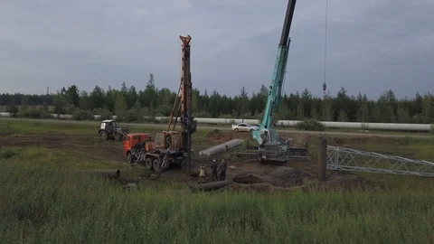 2K Building - Medium plan -  Kobelco Mobile Crane 3 스톡 동영상 99792699